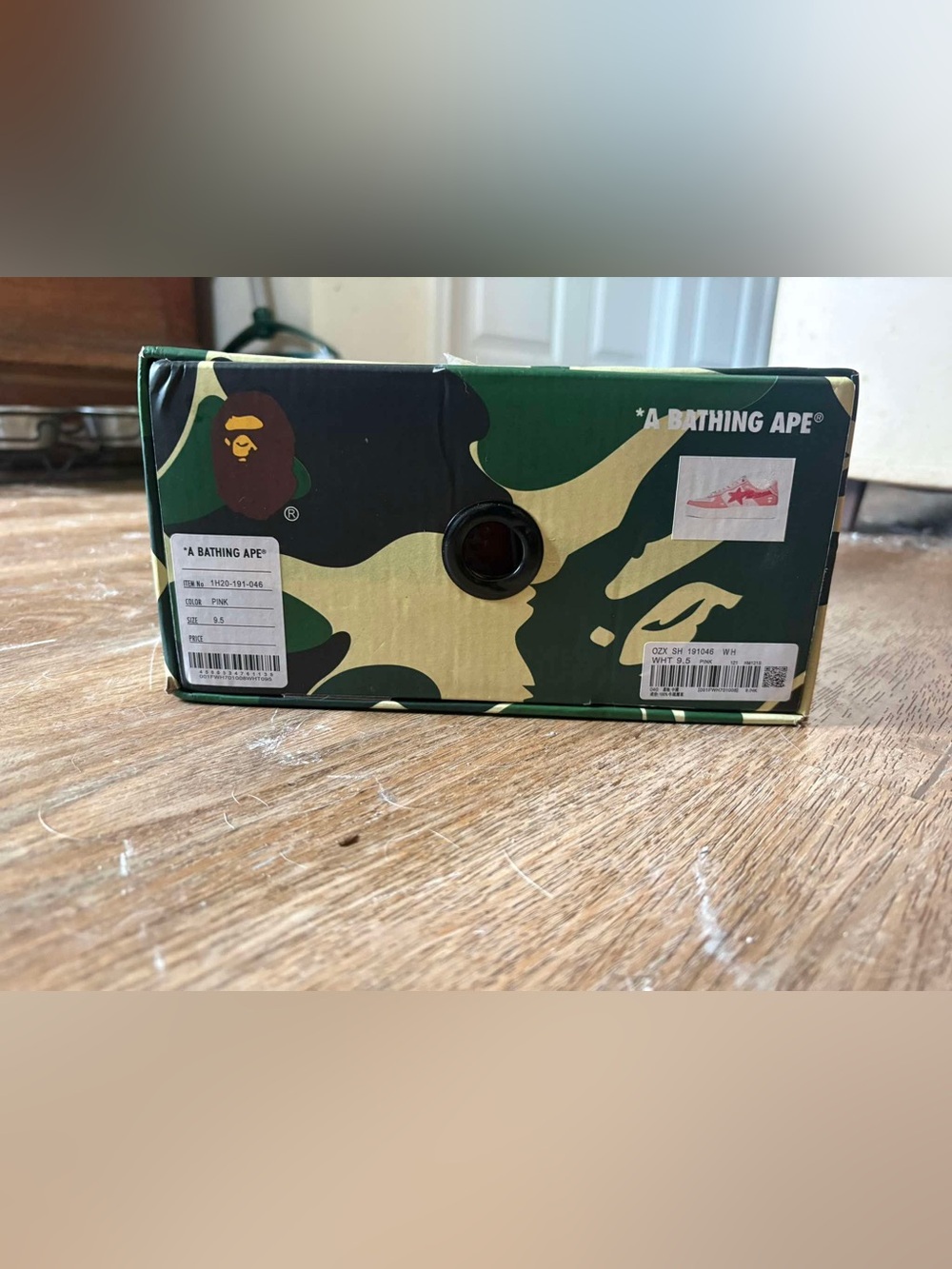 A Bathing Ape STA /  Pink Low Rise / Camo Box